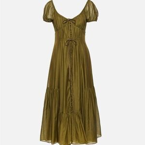 La ligne Josie dress in olive 🫒